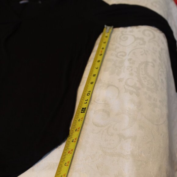 Old Navy Black Luxe Pleat Tunic Long Sleeve Top Womens Size XXL Rayon/Viscose - Picture 8 of 11